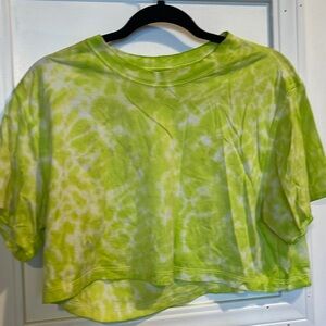 Lululemon all yours cropped tee *tie dye size 6